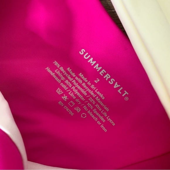 Summersalt Womens Tri color side stroke one piece swimsuit 2 NWT - Picture 5 of 9